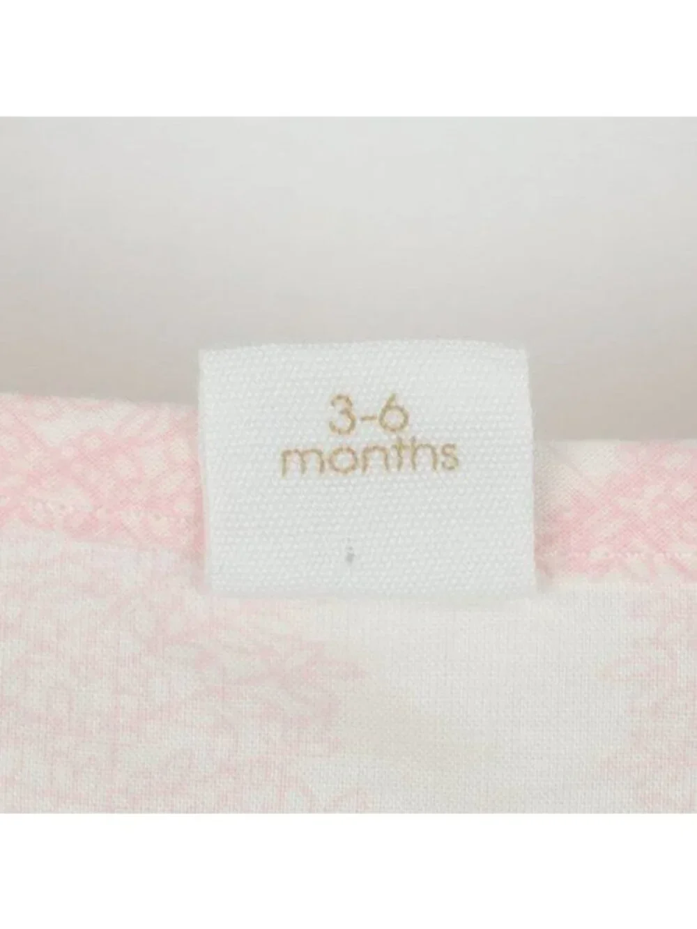 Egg Baby Infant 3-6 Months White Pink Tree Print Button Up Ruffle Sleeve Blouse
